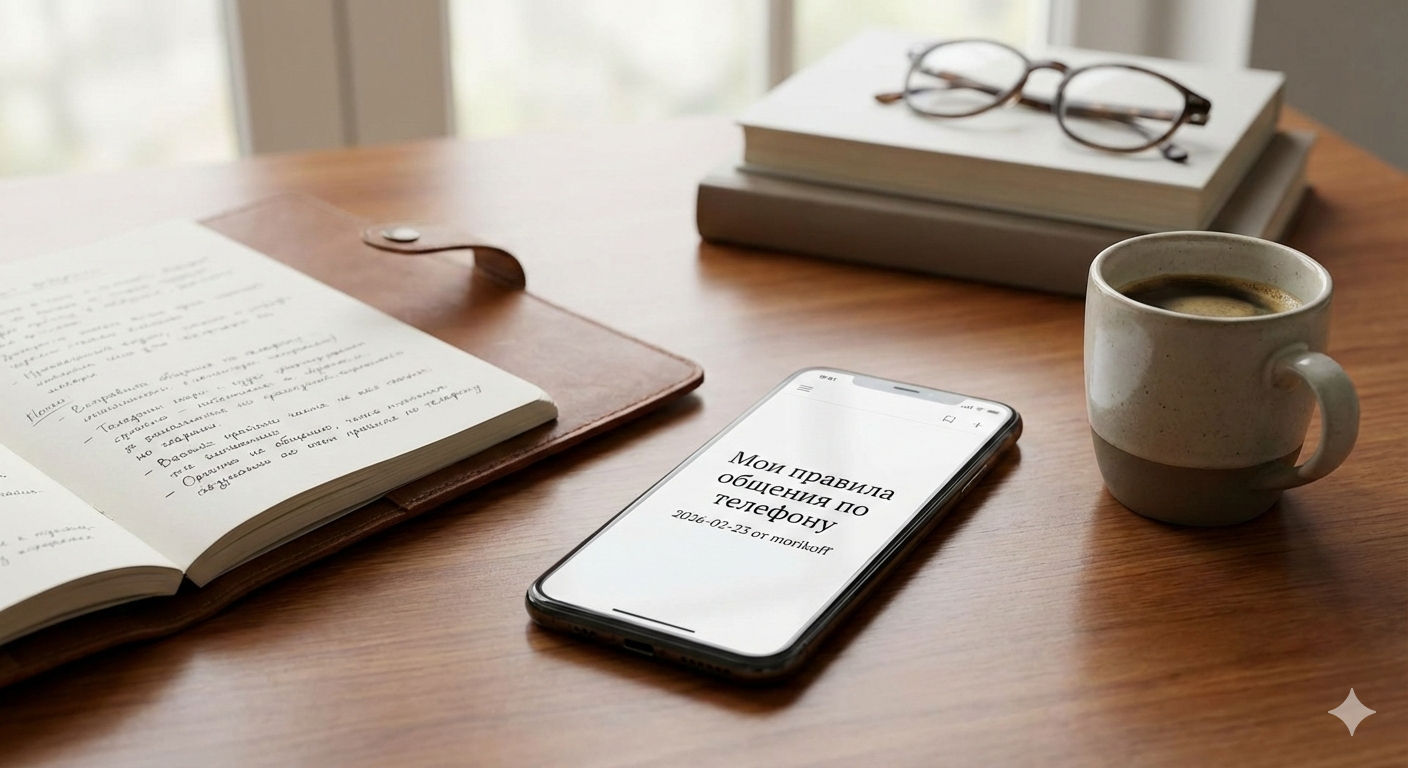 Мои правила общения по телефону (image_1) &bull; morikoff.ru